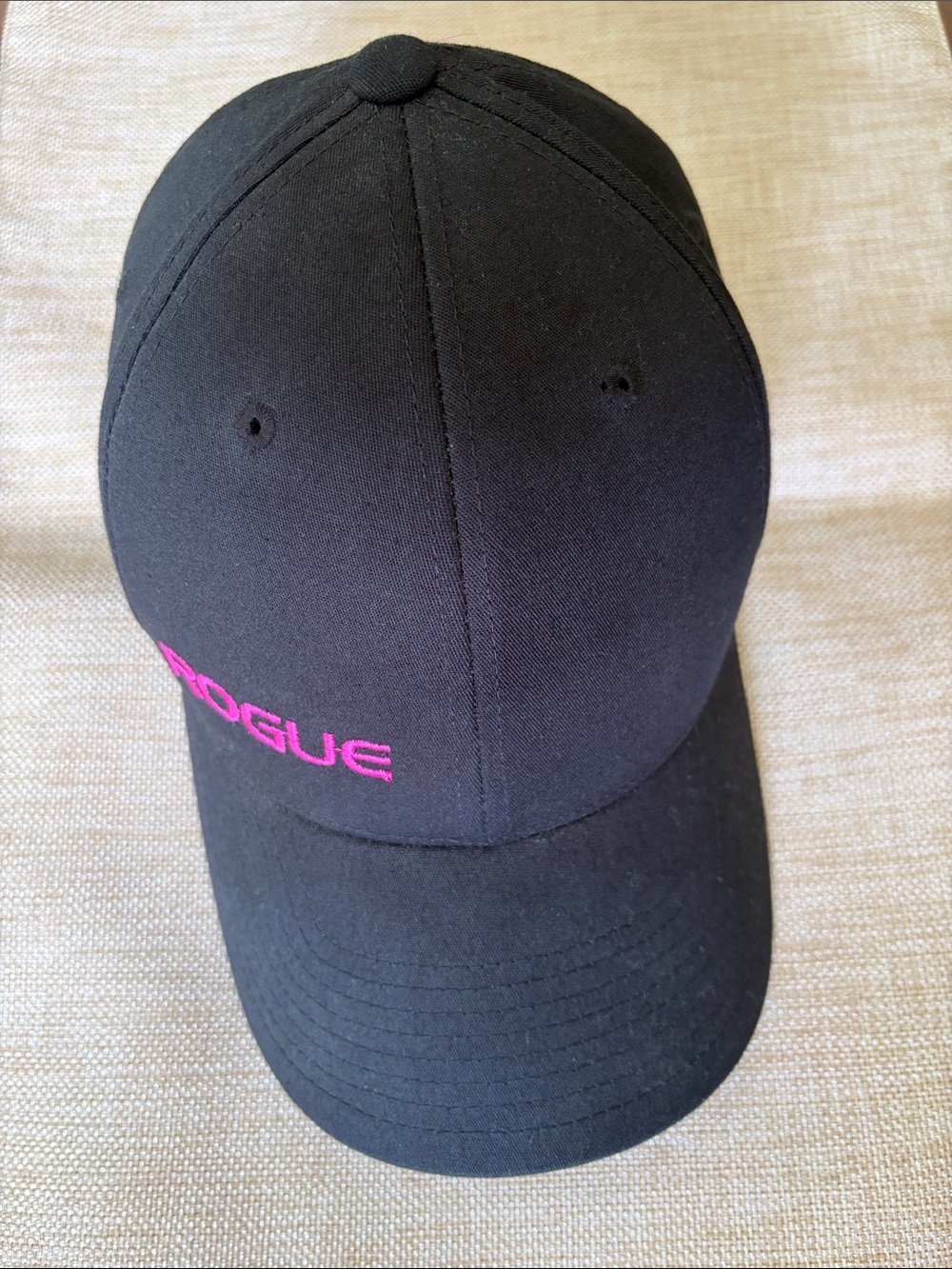 Rogue Pink Ribbon Breast Cancer Awareness Black Flex-Fit Cap w/ Pink Embroidery
